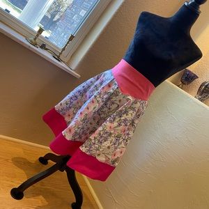 Half Folded Pink / Printed Apron
